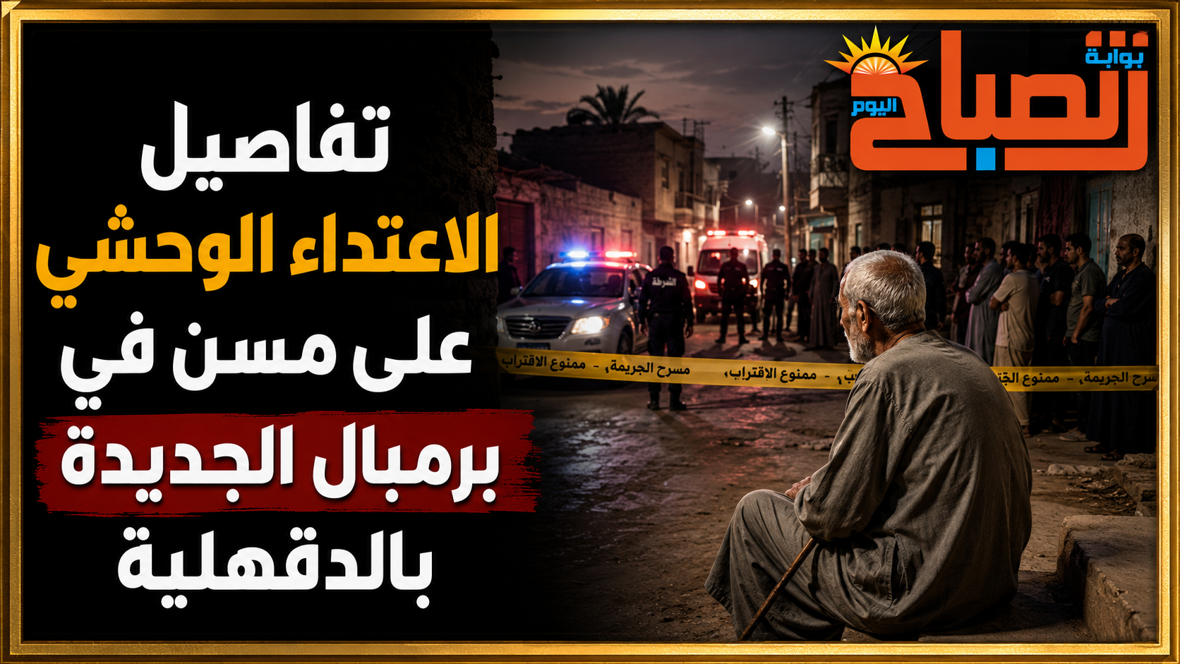 تفاصيل الاعتداء الوحشي على مسن في برمبال الجديدة بالدقهلية
